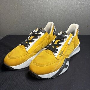 Fendi Flow Low Top Sunflower Yellow Size 11 US